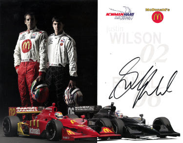 Graham Rahal signed Indianapolis 500 Indy Car Series 8.5x11 Photo- COA
