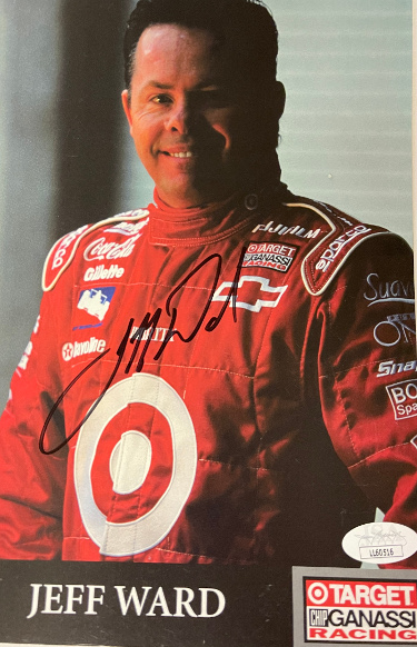 Jeff Ward signed Target Chip Ganassi Indy Car Racing 6x9 Photo- JSA #LL60516