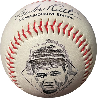 Babe Ruth New York Yankees Commemorative Edition Fotoball Baseball - Rep Signature