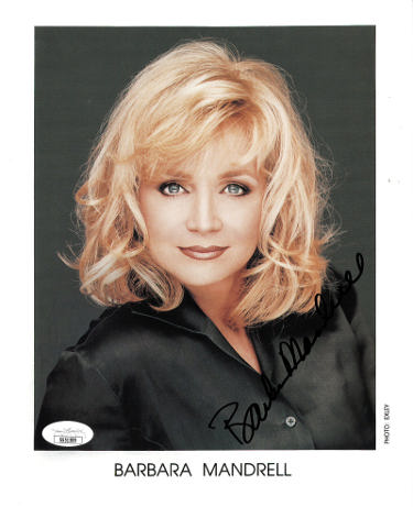 Barbara Mandrell signed 8x10 Photo- JSA #SS51589 (Country Music Singer)