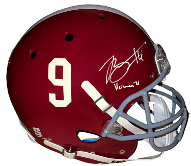 Bryce Young signed Alabama Crimson Tide Schutt #9 FS Rep Helmet Heisman '21- Beckett/BAS Witnessed