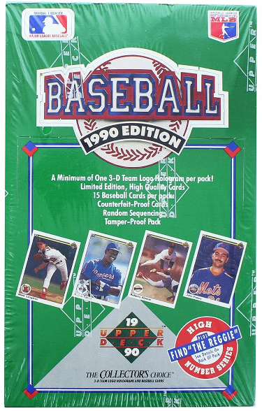 1990 Upper Deck MLB Baseball Factory Sealed Wax Box High Numbers- 36 Pack/15 CPP (Sammy Sosa/Juan Gonzalez RC)