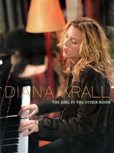 Diana Krall signed The Girl In The Other Room 9X12 Tour Book- JSA #AF37162
