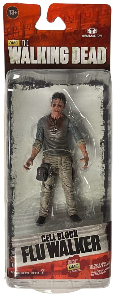 AMC The Walking Dead Cell Block Flu Walker 5 inch Action Figure Series 7- McFarlane Toys