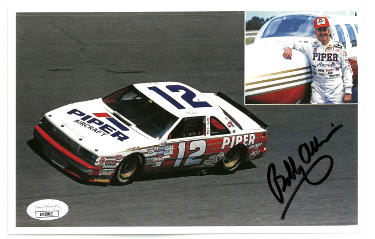 Bobby Allison signed NASCAR Legend 5.5x8.5 Postcard (Photo)- JSA #KK58021 (Piper Aircraft)