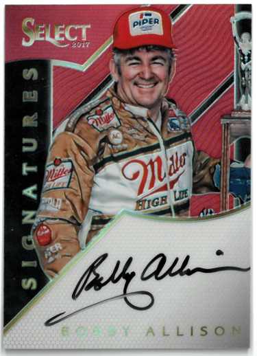 Bobby Allison signed 2017 Panini Select Racing NASCAR On Card Auto #S-BA- 05/25