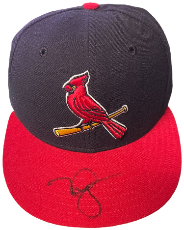Mark McGwire signed MLB Authentics 59 St. Louis Cardinals Fitted Cap Beckett/COA