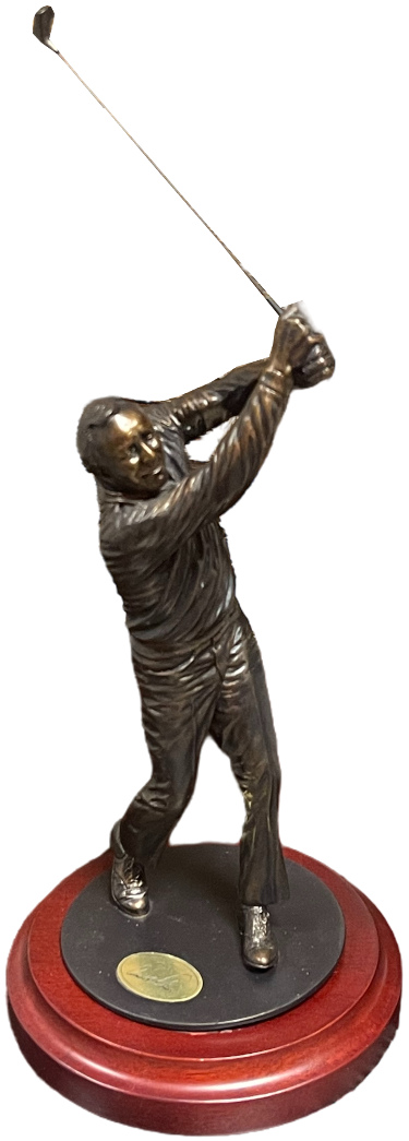 Arnold Palmer Palmer Collection Bronze Luster Sculpture/Figure/Statue 11.75 Danbury Mint COA #AB4012 NEW/Pristine