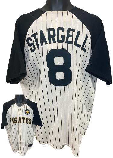 Willie Stargell Pittsburgh Pirates Majestic Cooperstown Collection Throwback Baseball Jersey XL- Brand New