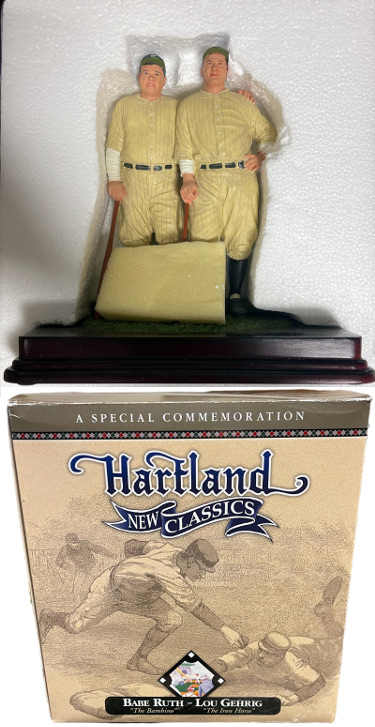 Babe Ruth Lou Gehrig 2005 Hartland New Classics Limited Edition Statue /2500 Figurine  New (Pristine/Box Minor Wear)