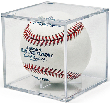 Baseball 1-Ball ACRYLIC Display Case Holder/Cube - NEW (Grandstand)