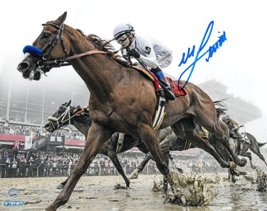 Mike E. Smith signed Justify 2018 Preakness 8x10 Photo Triple Crown- Steiner Hologram