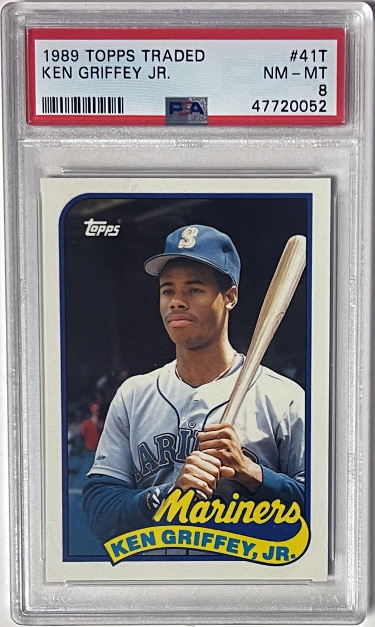 Ken Griffey, Jr. 1989 Topps Traded Rookie Card (RC) #41T- PSA Graded 8 NM-MT (Seattle Mariners/HOF)