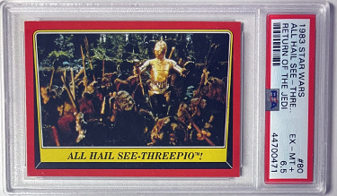 1983 Topps Star Wars Return of the Jedi All Hail See-Threepio Card #80- PSA Graded 6.5 EX-MT+