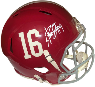 Bo Scarbrough signed Alabama Crimson Tide NCAA RiddellFull Size Speed #16 Rep Helmet #9  Radtke Sports Hologram