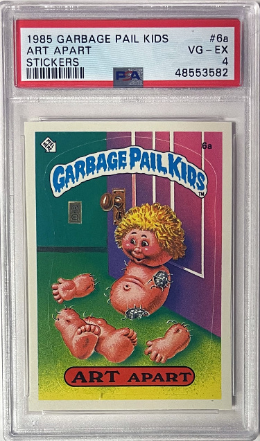 1985 Topps Garbage Pail Kids Series 1 Art Apart Stickers #6a- PSA Graded 4 VG-EX