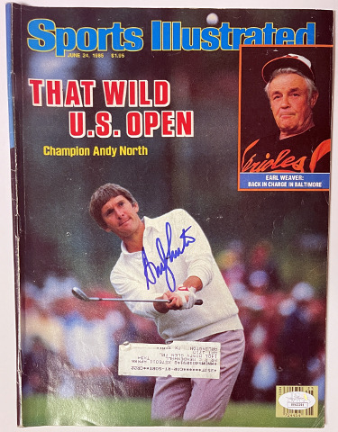 Andy North signed Sports Illustrated Full Magazine 6/24/1985- JSA #EE63395 (US Open)
