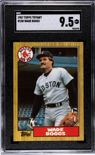 Wade Boggs 1987 Topps Traded Tiffany Card #150- SGC Graded 9.5 Mint+ (Boston Red Sox)