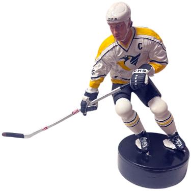 Mario Lemieux Pittsburgh Penguins Salvino 1996 Cold-Cast Porcelain Figurine/Statue- /10,000- COA  (7" Tall)- imperfect