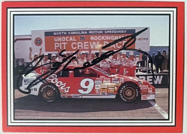 Bill Elliott signed 1991 Maxx The Elliott Team NASCAR On Card Auto- COA