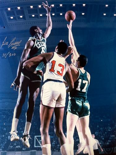 Bill Russell signed Boston Celtics Vintage Color NBA Archives 16x20 Photo #6- /300- Russell/Altman-Hollywood COA