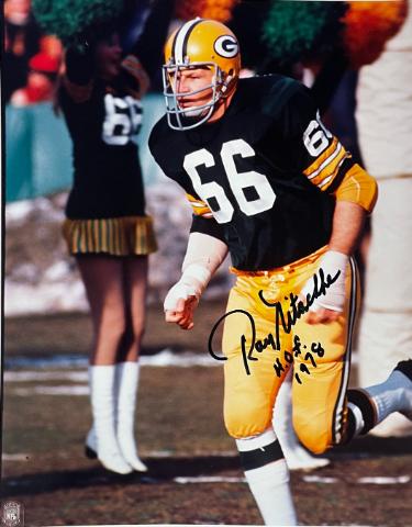 Ray Nitschke signed Green Bay Packers 8x10 Photo HOF 1978- Beckett Review/Photo of Signing