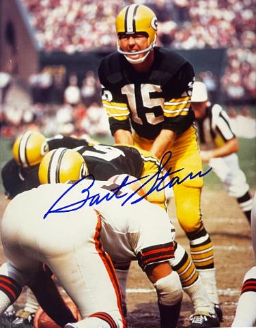 Bart Starr signed Green Bay Packers 8x10 Photo- Beckett Review/NFL Alumni LOA