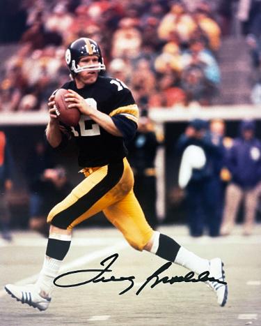 Terry Bradshaw signed Pittsburgh Steelers 8x10 Photo- Beckett Review/NFL Alumni LOA