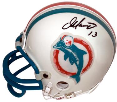 Dan Marino signed Miami Dolphins Riddell Rep TB NFL Mini Helmet #13- Upper Deck Hologram