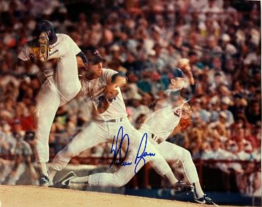 Nolan Ryan signed Texas Rangers Triple Exposure 8x10 Photo- Nolan Ryan Foundation COA (HOF/7 No-Hitters)