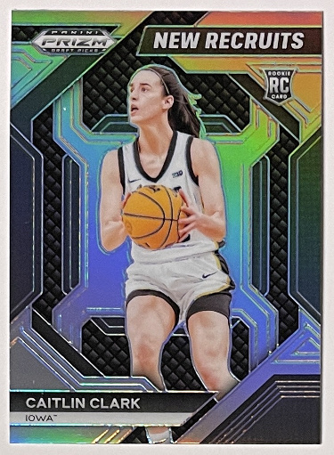 Caitlin Clark 2024 Panini Prizm Draft Picks New Recruits Rookie Card (RC) #14 (Iowa/Indiana Fever)
