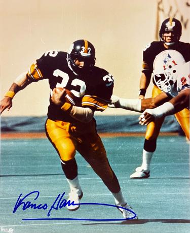 Franco Harris signed Pittsburgh Steelers 8x10 Photo imperfect- Tuff Stuff LOA