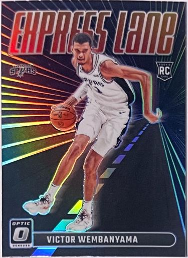 Victor Wembanyama 2023-24 Panini Donruss Optic Express Lane Rookie Card (RC) #8 (San Antonio Spurs)