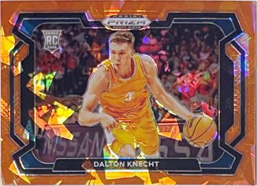 Dalton Knecht 2024 Prizm Draft Picks Orange Ice Prizm Rookie Card (RC) #50 (Tennessee Volunteers/Los Angeles Lakers)