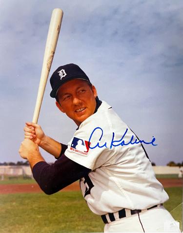 Al Kaline signed Detroit Tigers MLB Licensed 8x10 Photo imperfect- NFL Alumni LOA (HOF)