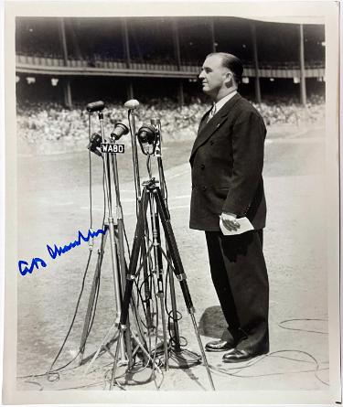 AB Chandler signed Vintage B&W 8x10 Photo imperfect- Stacks of Plaques COA (MLB Commissioner/HOF)