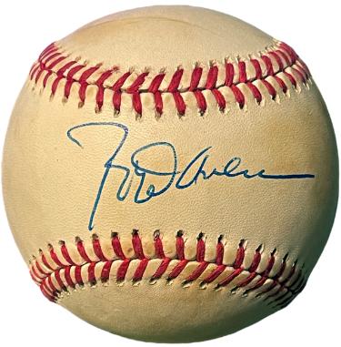 Rod Carew signed Official Rawlings ROAL American League Baseball toned- COA (Minnesota Twins/HOF)