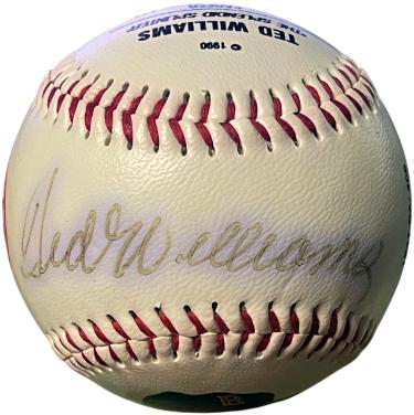 Ted Williams signed Fotoball USA MLB Baseball- /1000- COA (imperfect/Boston Red Sox)