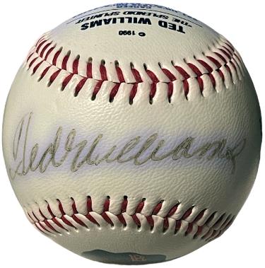 Ted Williams signed Fotoball USA MLB Baseball- /1000- COA (imperfect/Boston Red Sox)