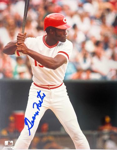 George Foster signed Cincinnati Reds MLB Licensed 8x10 Photo- COA/Show Ticket (Big Red Machine MVP)
