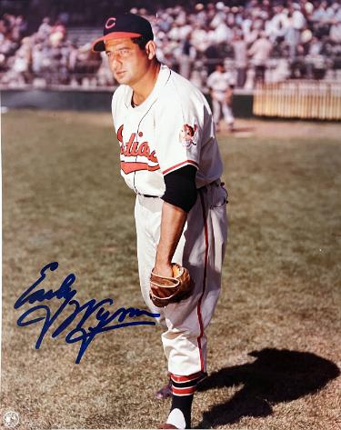 Early Wynn signed Cleveland MLB Licensed 8x10 Photo- Tuff Stuff COA/Show Ticket (HOF)