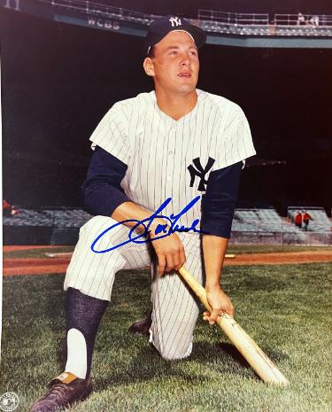 Tom Tresh signed New York Yankees MLB Licensed 8x10 Photo imperfect- Collector's Showcase COA (WS Champ/1962 AL ROY)