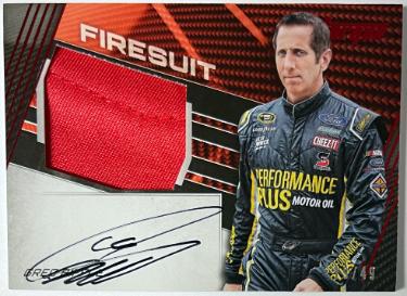 Greg Biffle 2017 Panini Torque Red Used Firesuit On Card Auto #JFS-GB- /49