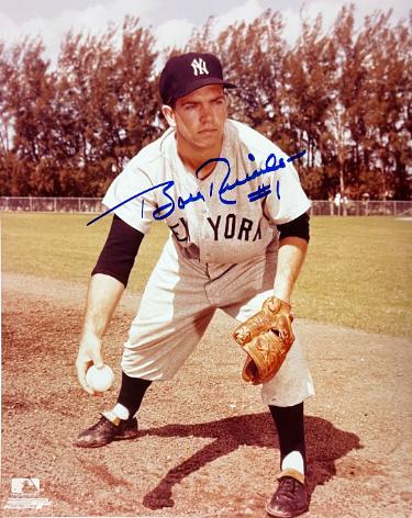 Bobby Richardson signed New York Yankees MLB Licensed 8x10 Photo #1 imperfect- COA/CSA Show Ticket