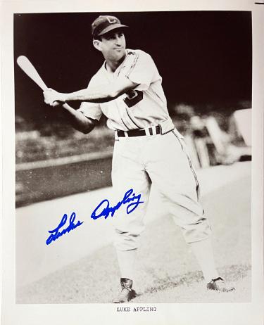 Luke Appling signed Chicago White Sox Vintage B&W 8x10 Photo imperfect- NFL Alumni LOA