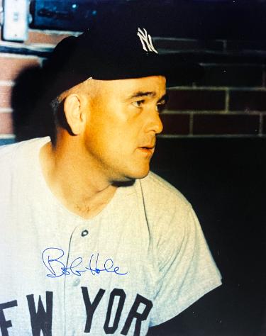 Bob Hale signed New York Yankees 8x10 Photo imperfect- COA