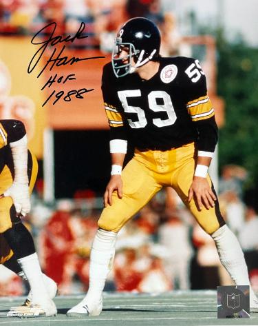 Jack Ham signed Pittsburgh Steelers NFL Licensed 8x10 Photo HOF 1988 imperfect- COA