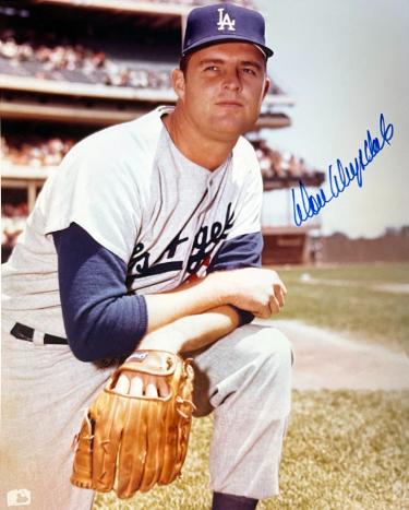 Don Drysdale signed Los Angeles Dodgers MLB Licensed 8x10 Photo imperfect- NFL Alumni LOA