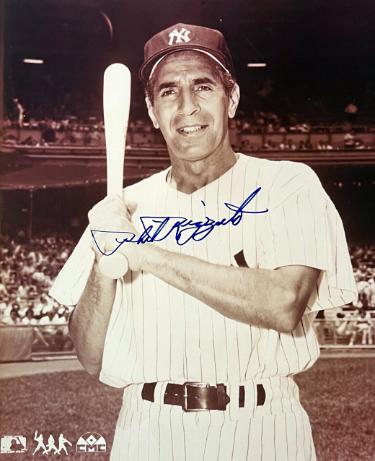 Phil Rizzuto signed New York Yankees MLB Licensed 8x10 Photo imperfect- COA (HOF)