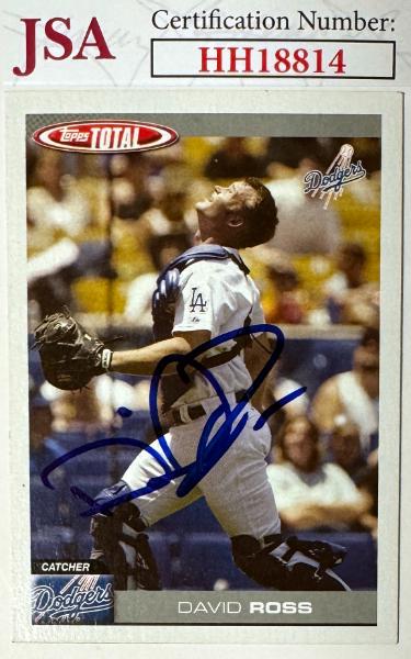 David Ross signed 2004 Topps Total Baseball On Card Auto #138- JSA #HH18814 (Los Angeles Dodgers)